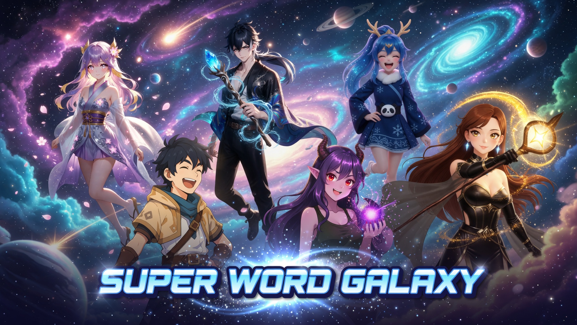 Super Word Galaxy Logo